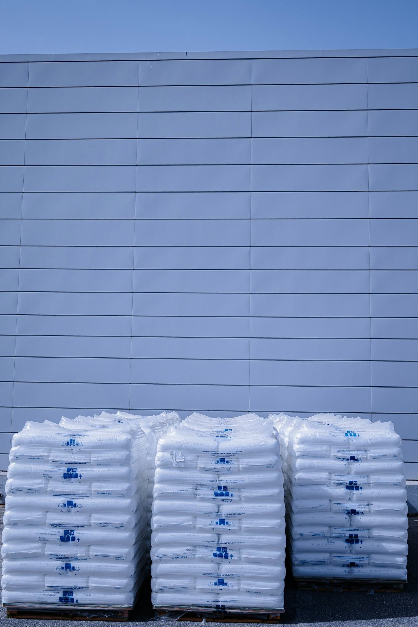 Pallets of bagged sugar