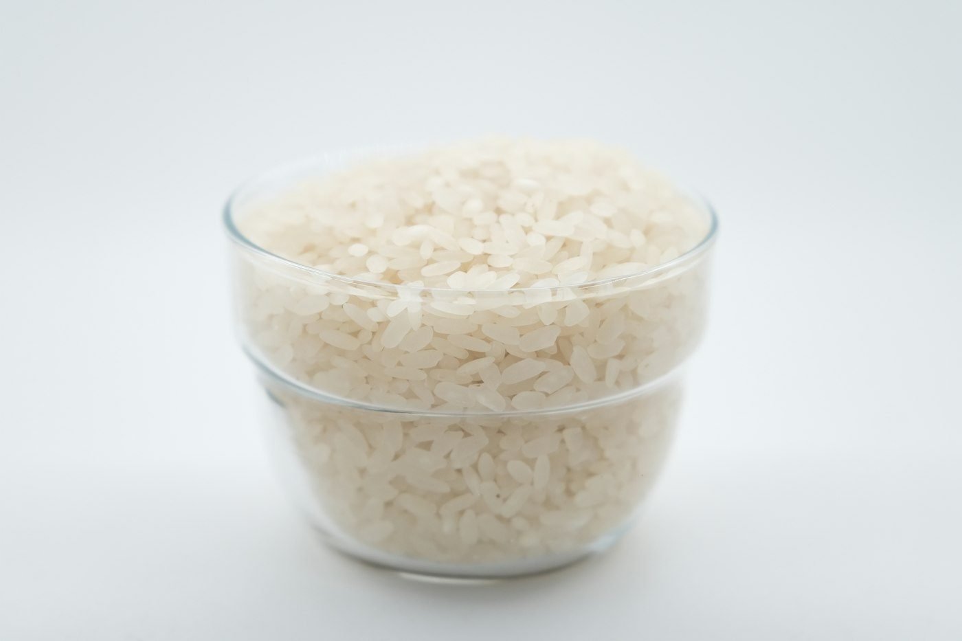 Bowl of polished white rice