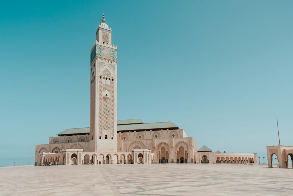 Hassan II Mosque in Casablanca, Morocco – North Africa market for Brazilian commodities