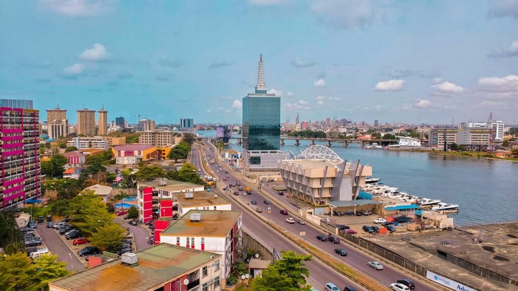 Aerial view of Lagos, Nigeria – African market for Brazilian commodities