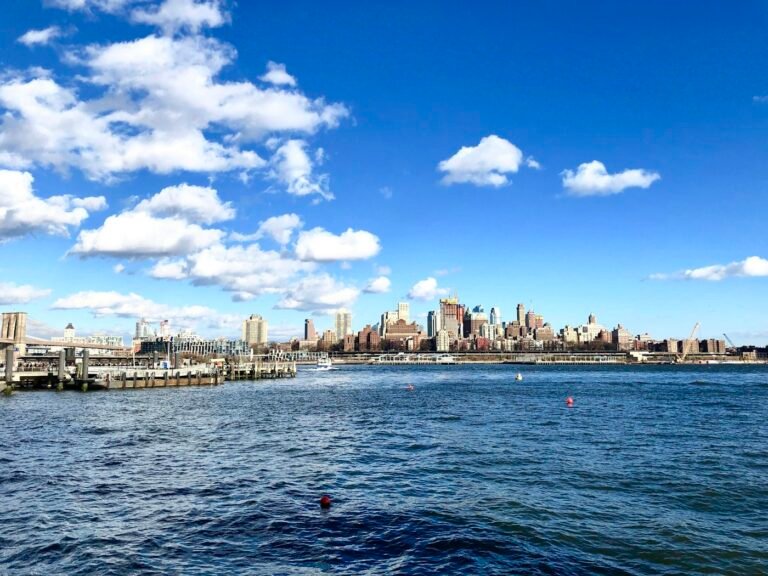 New York harbor and Manhattan skyline – North American market for Brazilian commodities