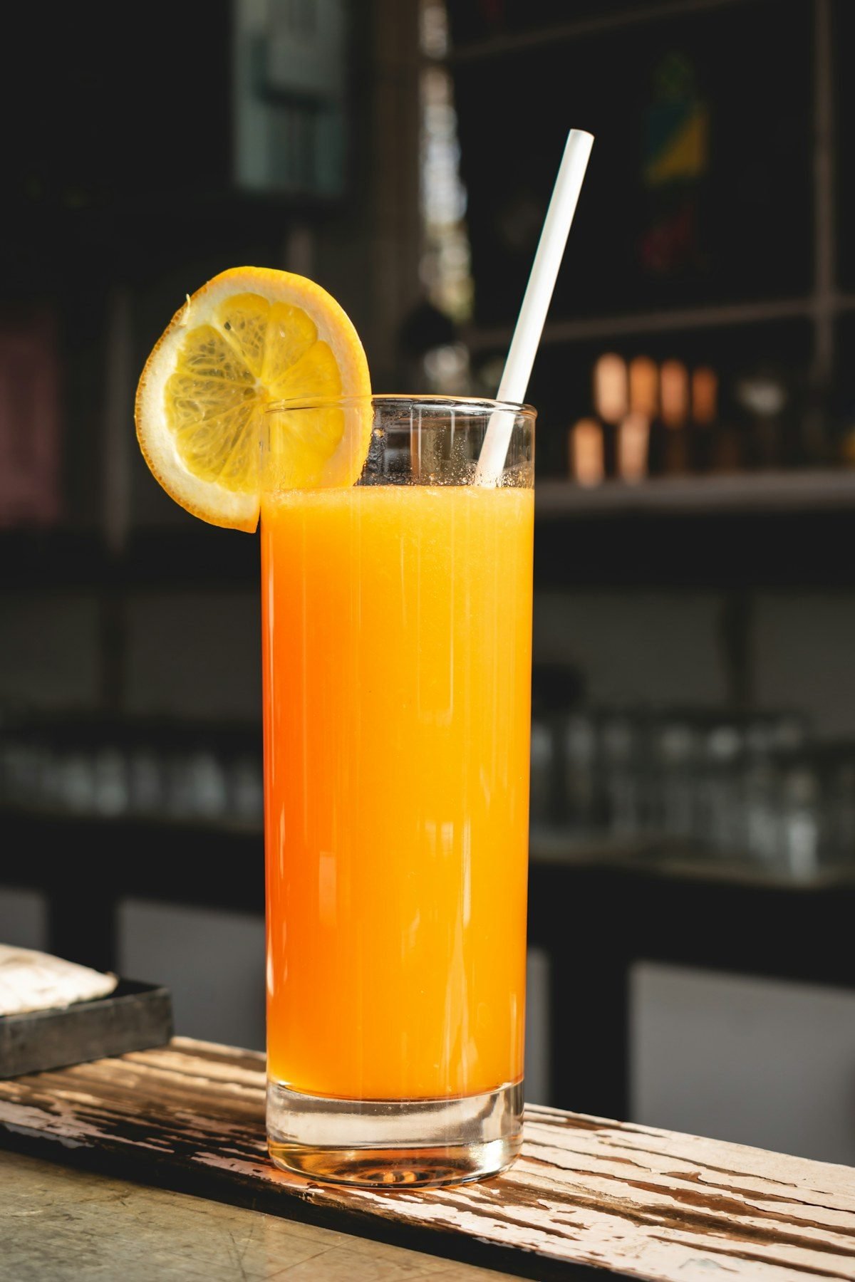Glass of orange juice
