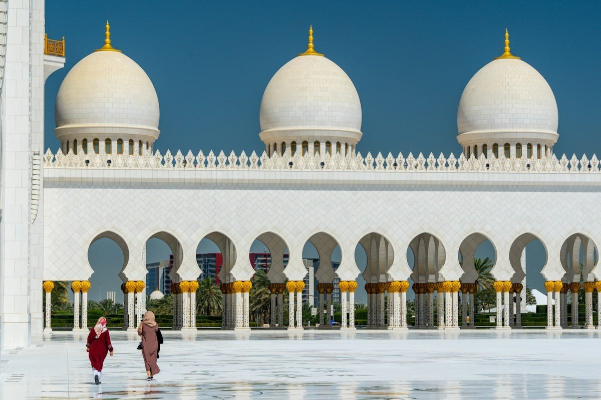 Sheikh Zayed Grand Mosque courtyard, Abu Dhabi