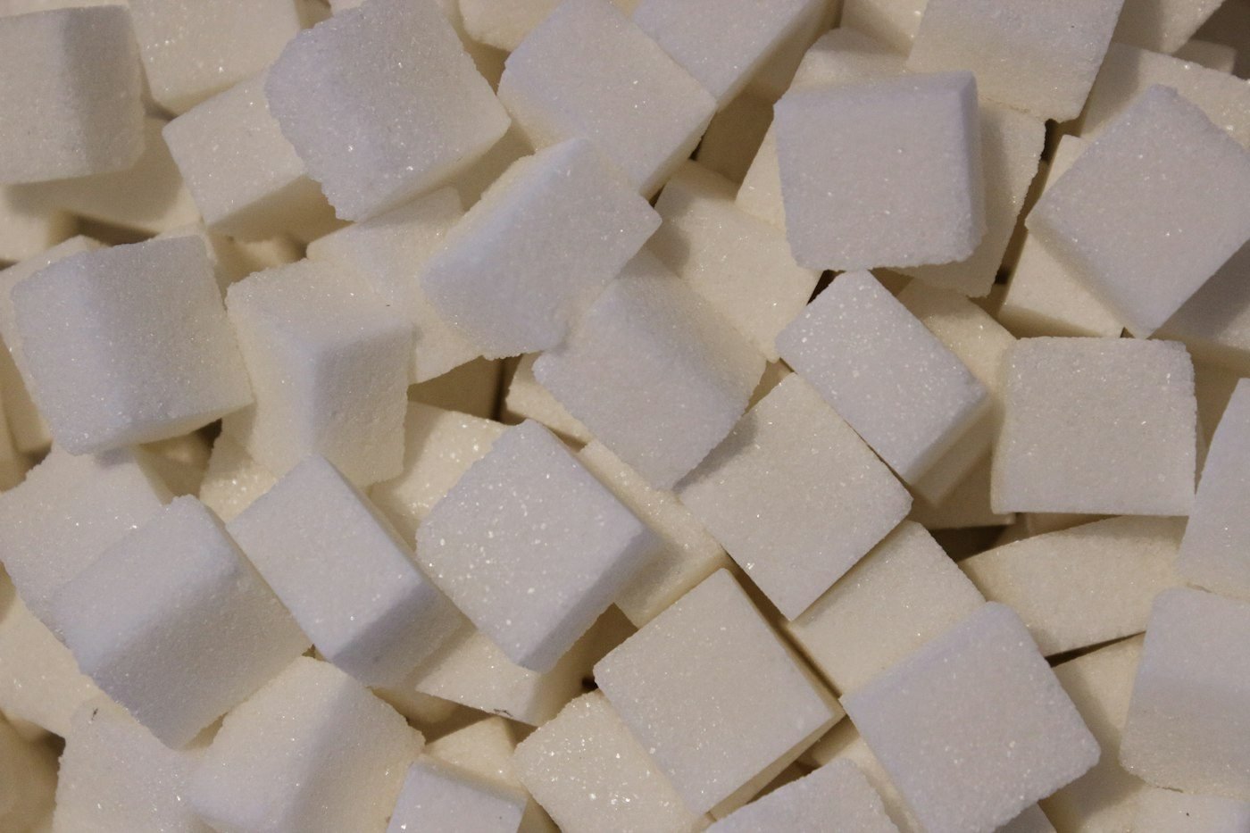 White sugar cubes